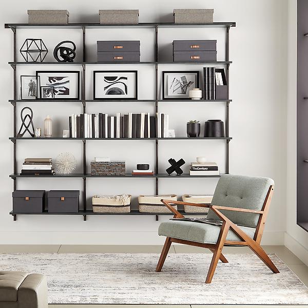 Click-in Melamine Shelf W: 60 D: 40- Graphite