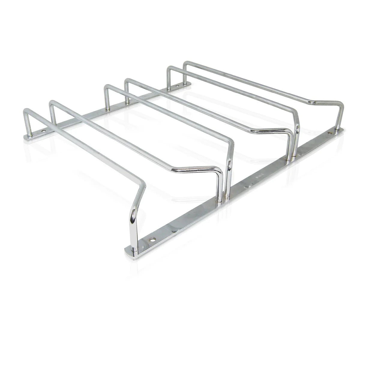 Silver Stainless Steel Wine Glass Holder - The Organised Store