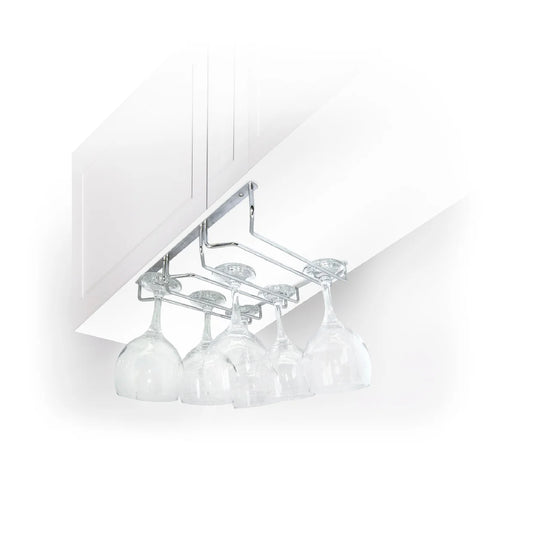 Silver Stainless Steel Wine Glass Holder