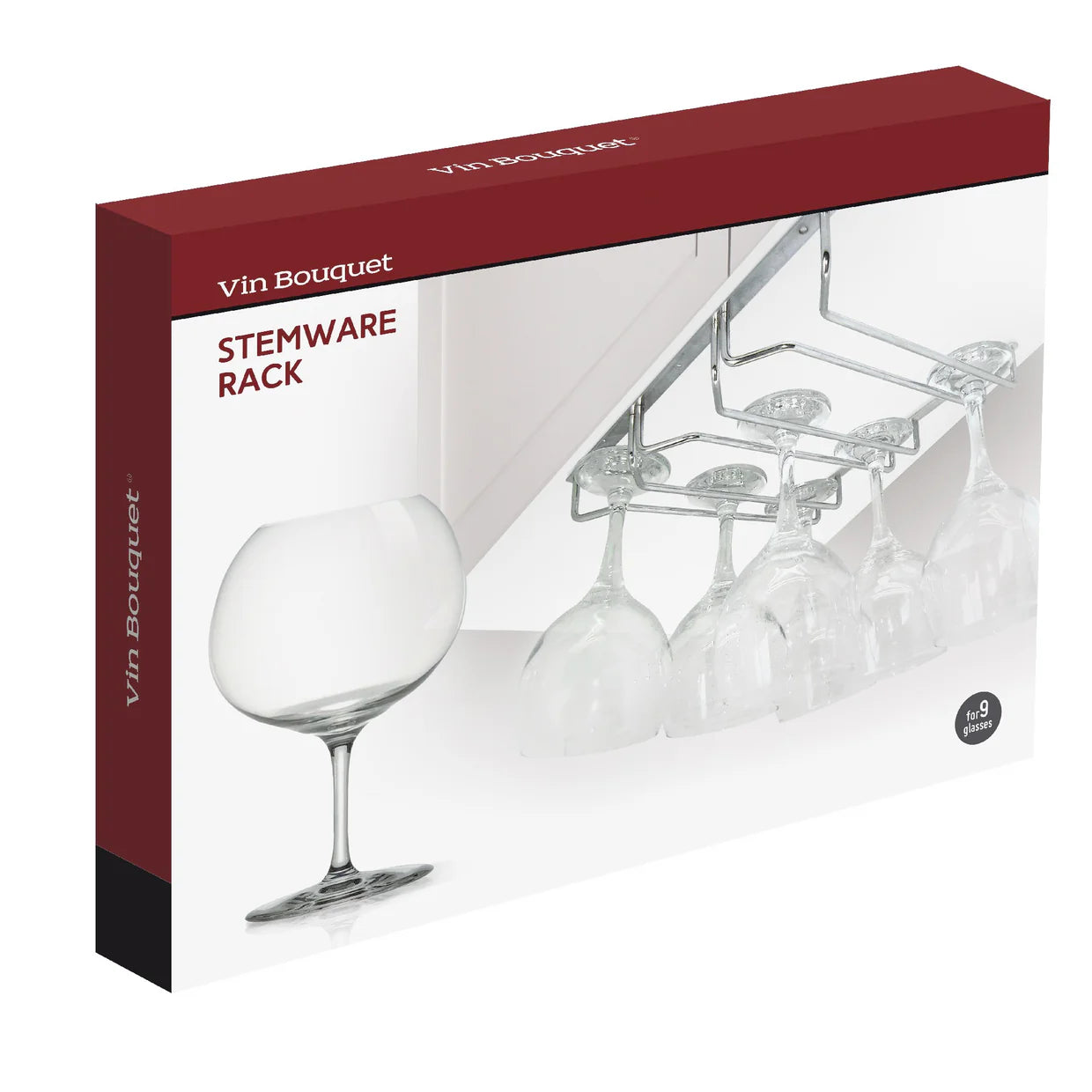 Silver Stainless Steel Wine Glass Holder