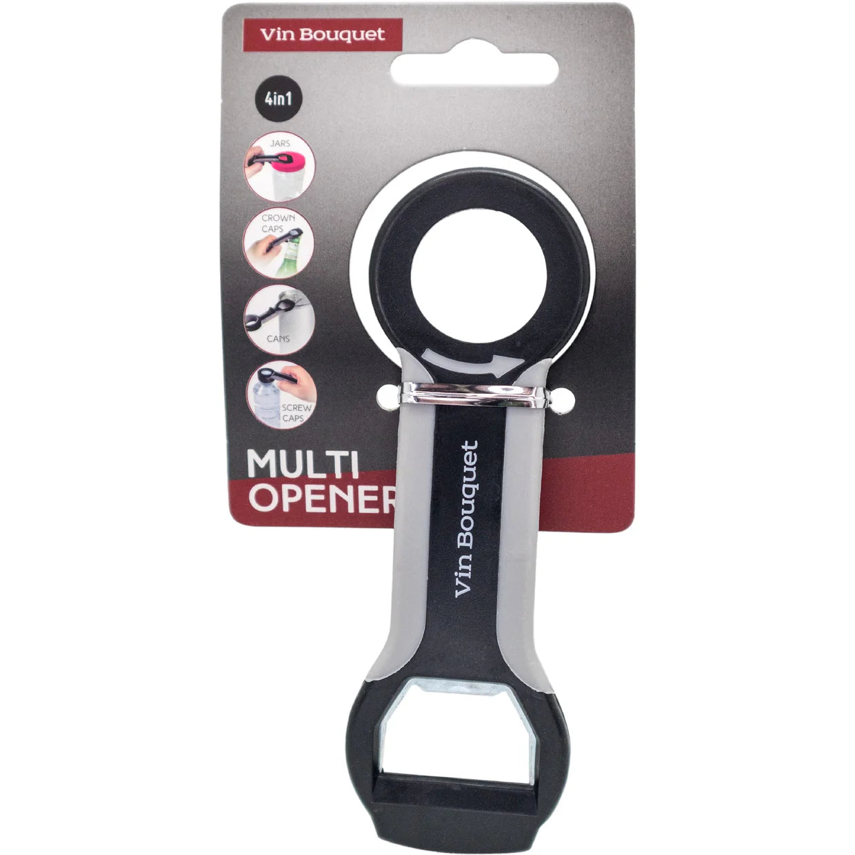 4-in-1 Multi-Opener for Jars and Bottles