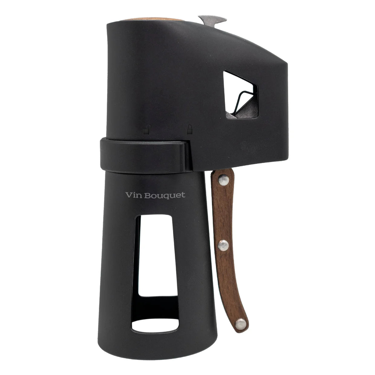 Champagne Opener with Ergonomic Wooden Handle