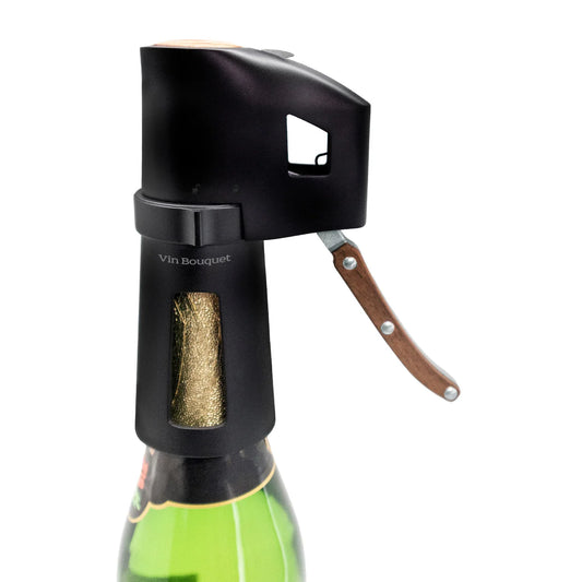 Champagne Opener with Ergonomic Wooden Handle