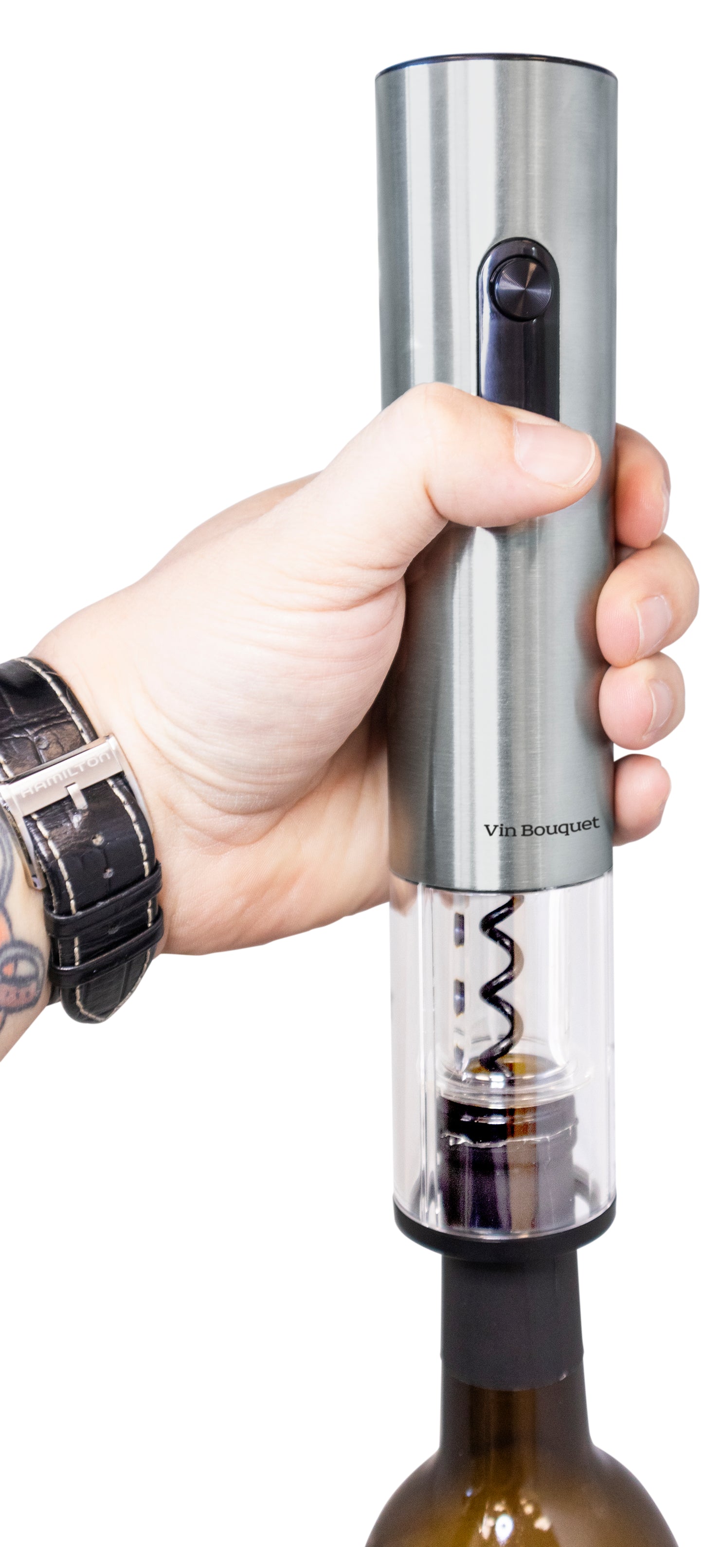 Electric Stainless Steel Corkscrew With Automatic Opening