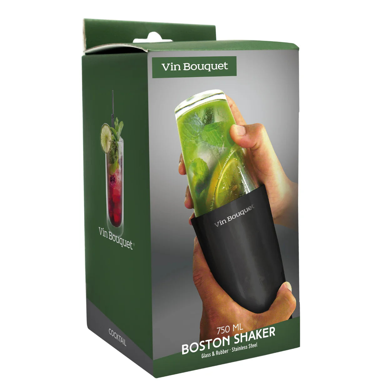 Boston Black Cocktail Shaker 750 ml - The Organised Store