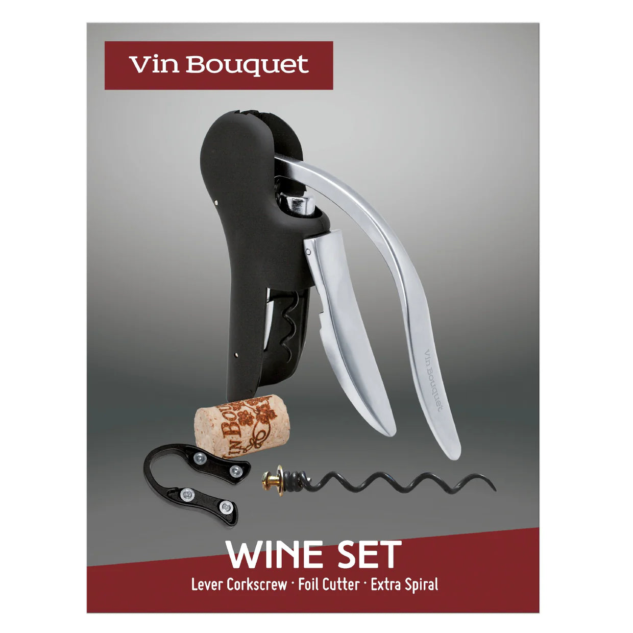 Lever Corkscrew Set