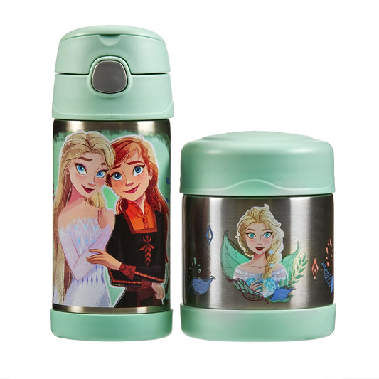 Thermos Disney Frozen Funtainer Bottle 335ml/ Food Flask 290ml