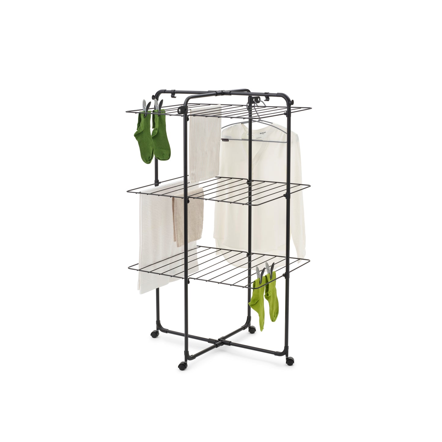 HangOn Tower Drying Rack- Matt Black-23M