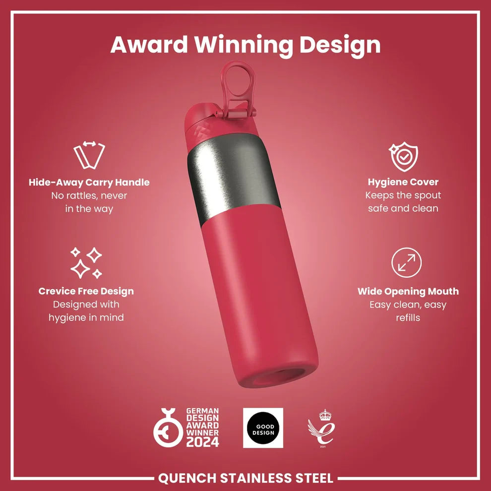 Ion8 Quench Stainless Steel Water Bottle-Various - 920ml