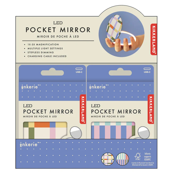 Inkerie LED Pocket Mirror - The Organised Store