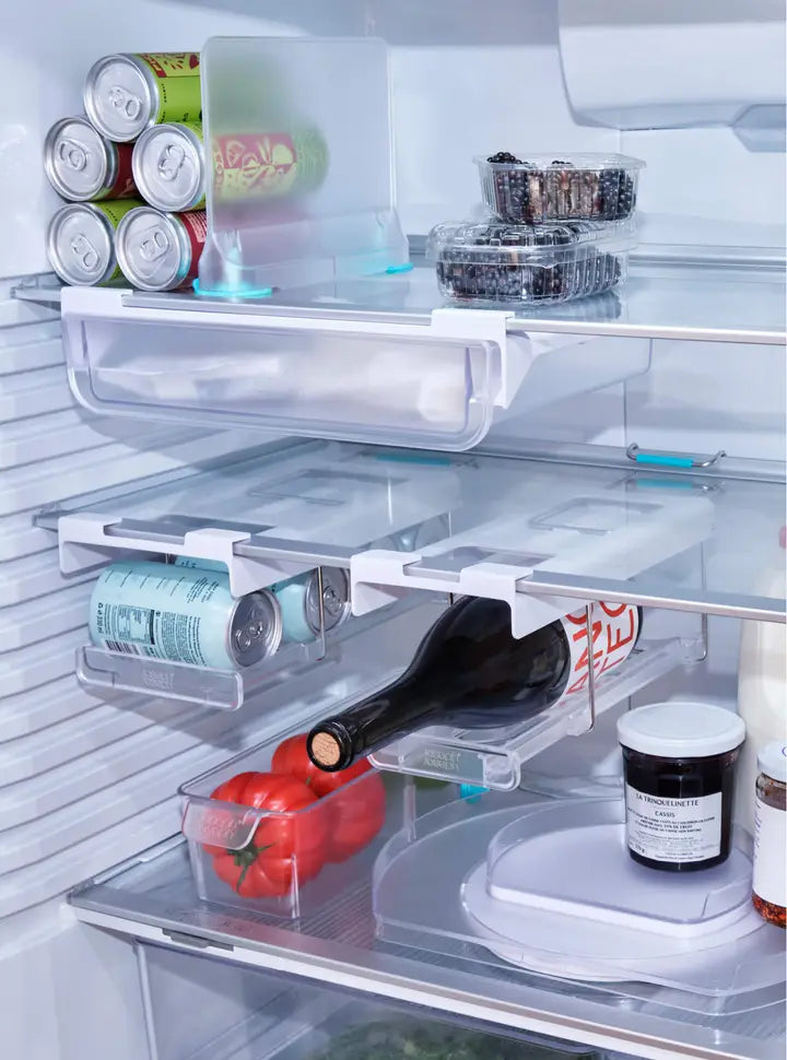 FridgeStore Under-Shelf Collapsible Bottle Holder, Clear