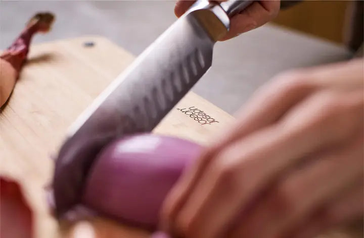 Steel 3-Piece Bamboo Chopping Board Set With Black Stainless-Steel Case