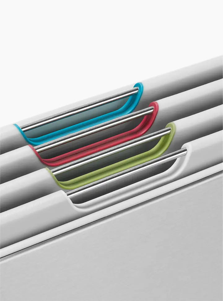 Steel 4-piece Stone Chopping Board Set With Stainless-Steel Case