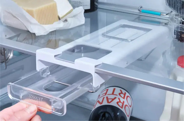 FridgeStore Under-Shelf Collapsible Bottle Holder, Clear