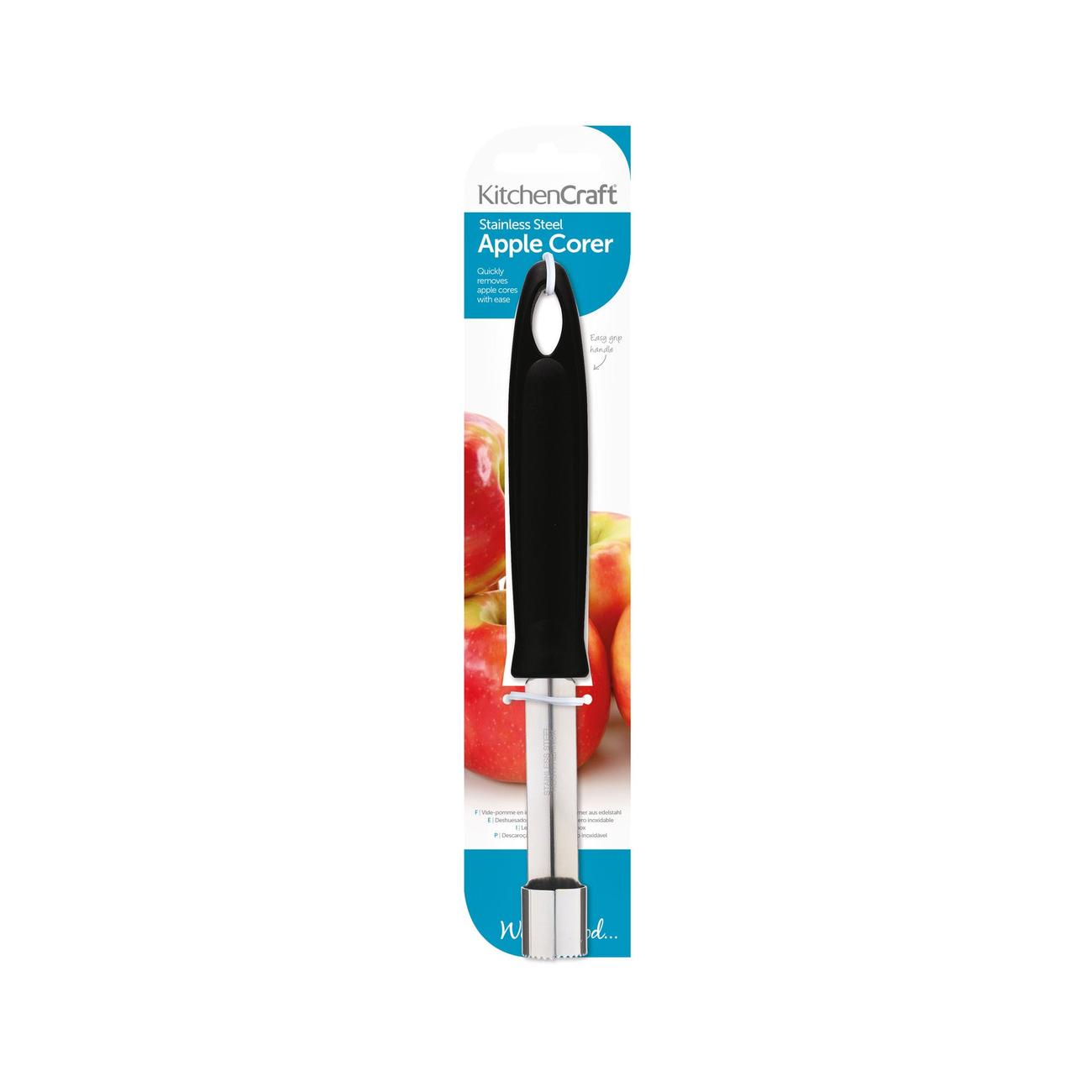Black Handled Stainless Steel Apple Corer