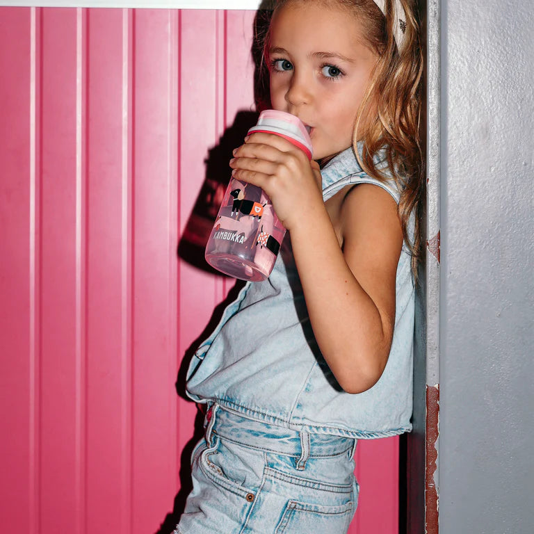 Lagoon Kids Water Bottle With Straw 400ml - Various Designs