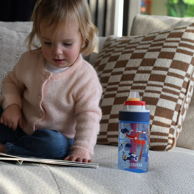 Lagoon Kids Water Bottle With Straw 400ml - Various Designs