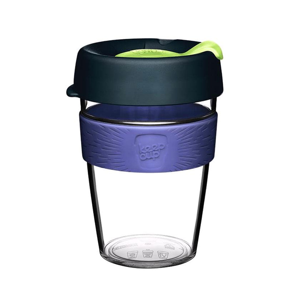 KeepCup- Brew-Glass with Silicon-Medium- 12OZ-Various - The Organised Store