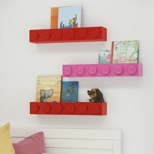 Lego Wall Hanger Rack - Red/Blue/Yellow