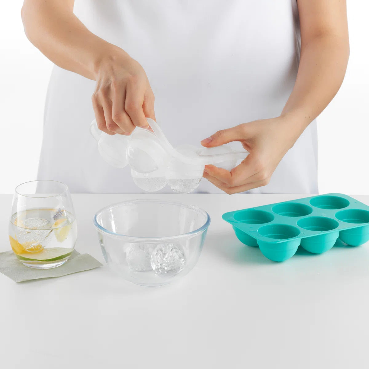 XL Sphere Ice Cube Tray - Turquoise