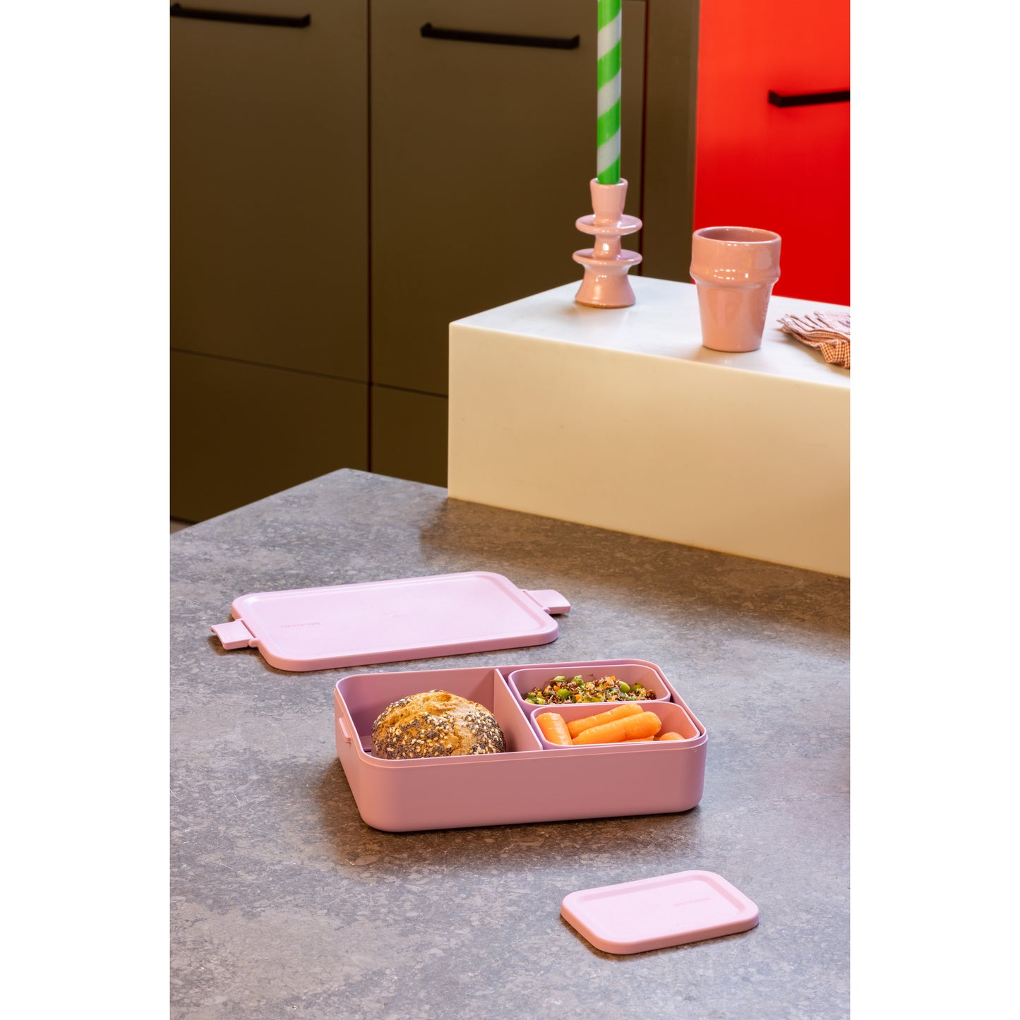 Make & Take Lunch Box Bento - Lilac Pink- Large & Medium - The Organised Store