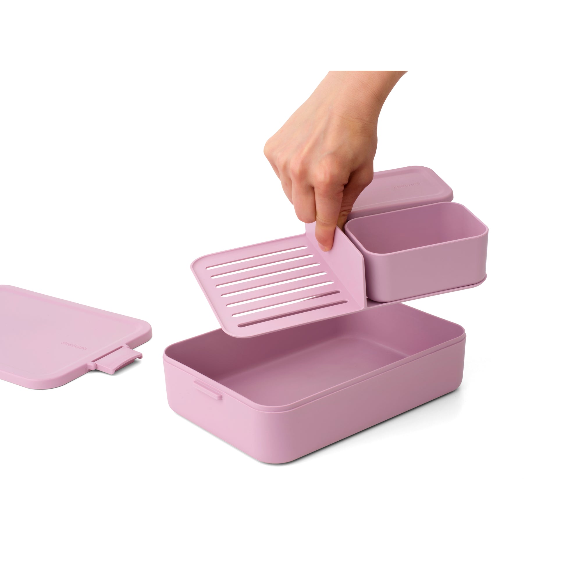 Make & Take Lunch Box Bento - Lilac Pink- Large & Medium - The Organised Store