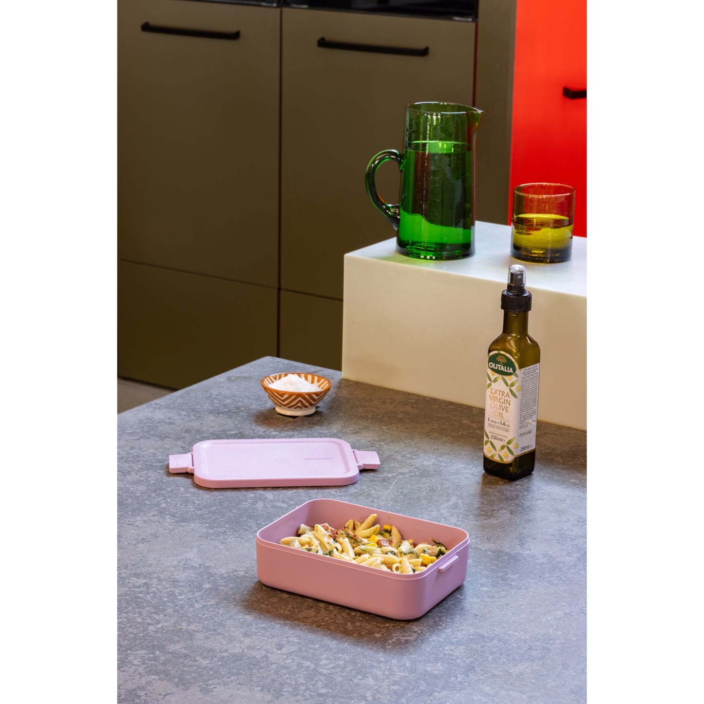 Make & Take Lunch Box Bento - Lilac Pink- Large & Medium - The Organised Store