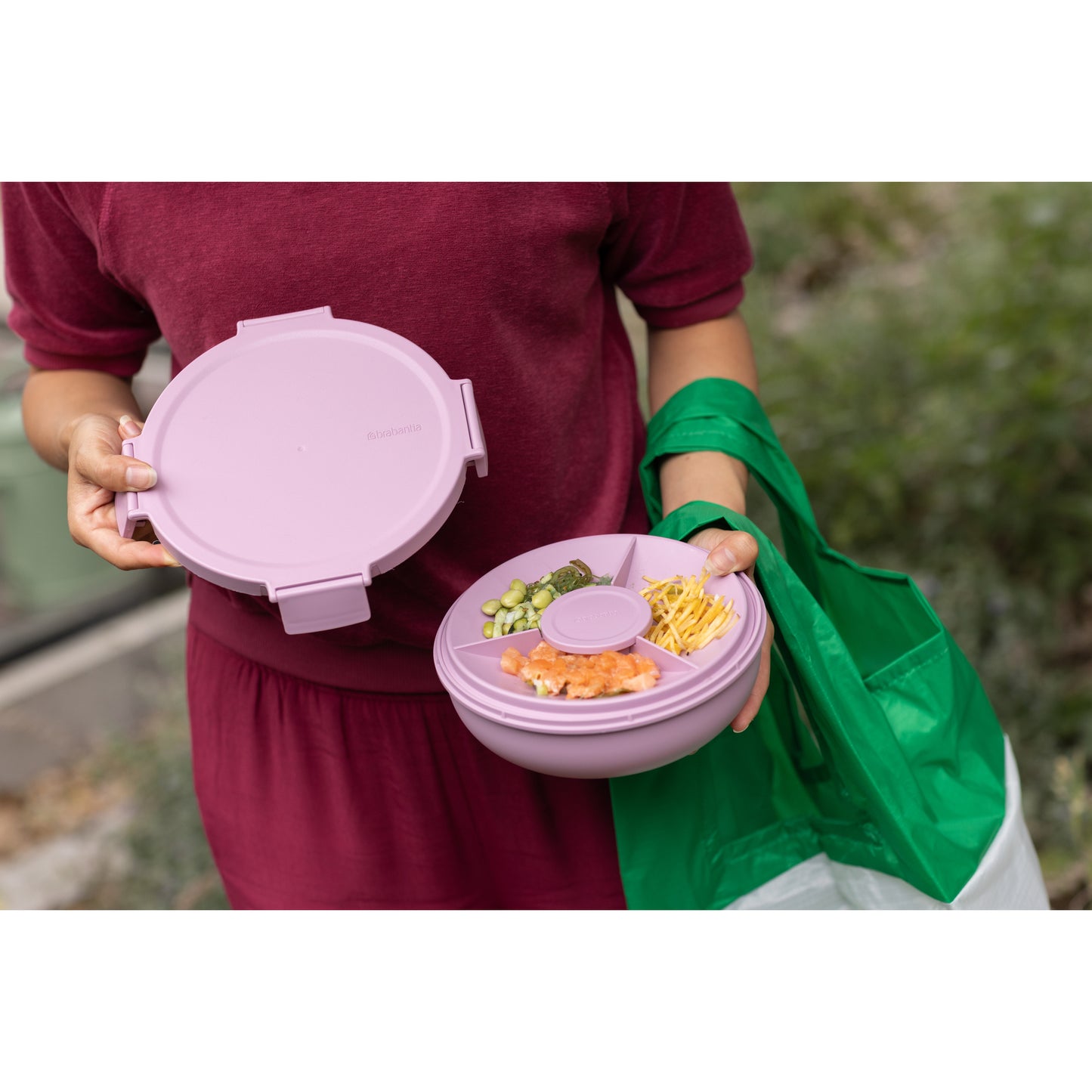 Make & Take Salad Bowl - Lilac Pink-1.3L