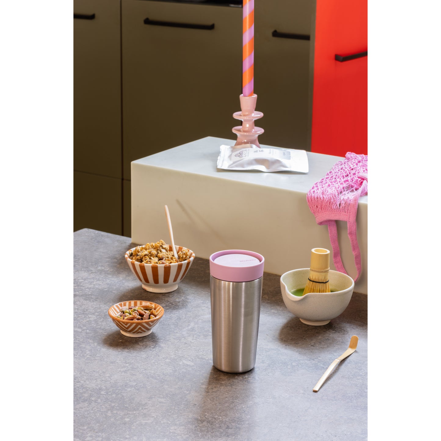 Make & Take Insulated Cup, 0.36L - Dark Grey - The Organised Store