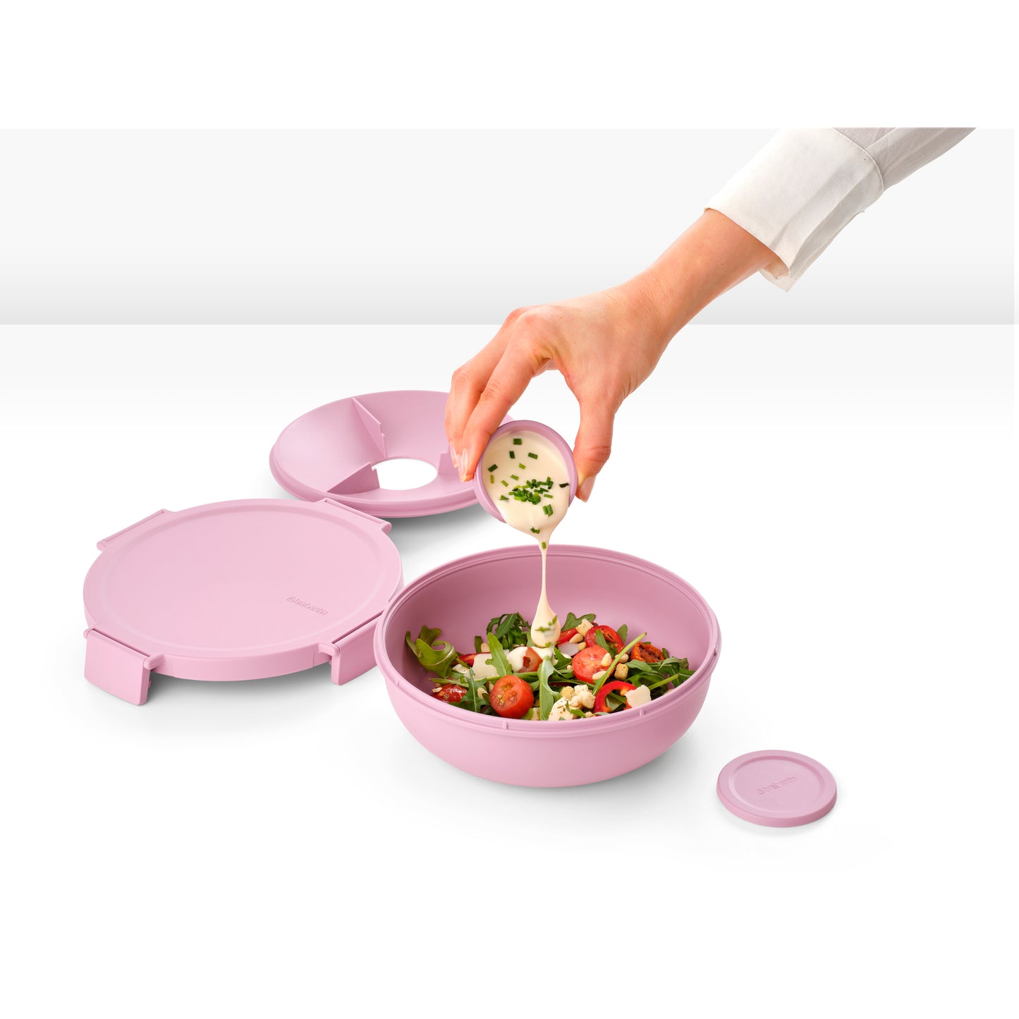 Make & Take Salad Bowl 1.3 L - Dark Grey - The Organised Store