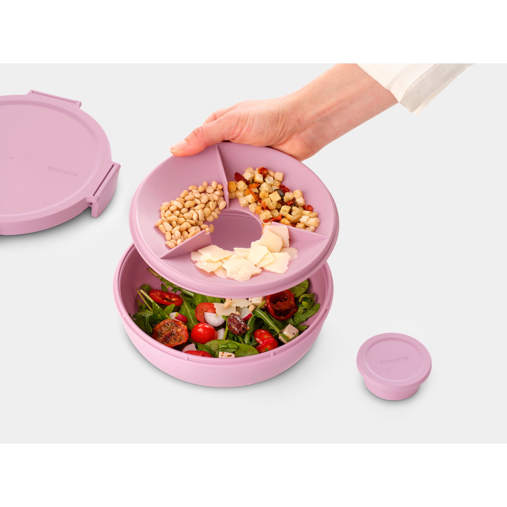 Make & Take Salad Bowl 1.3 L - Dark Grey - The Organised Store