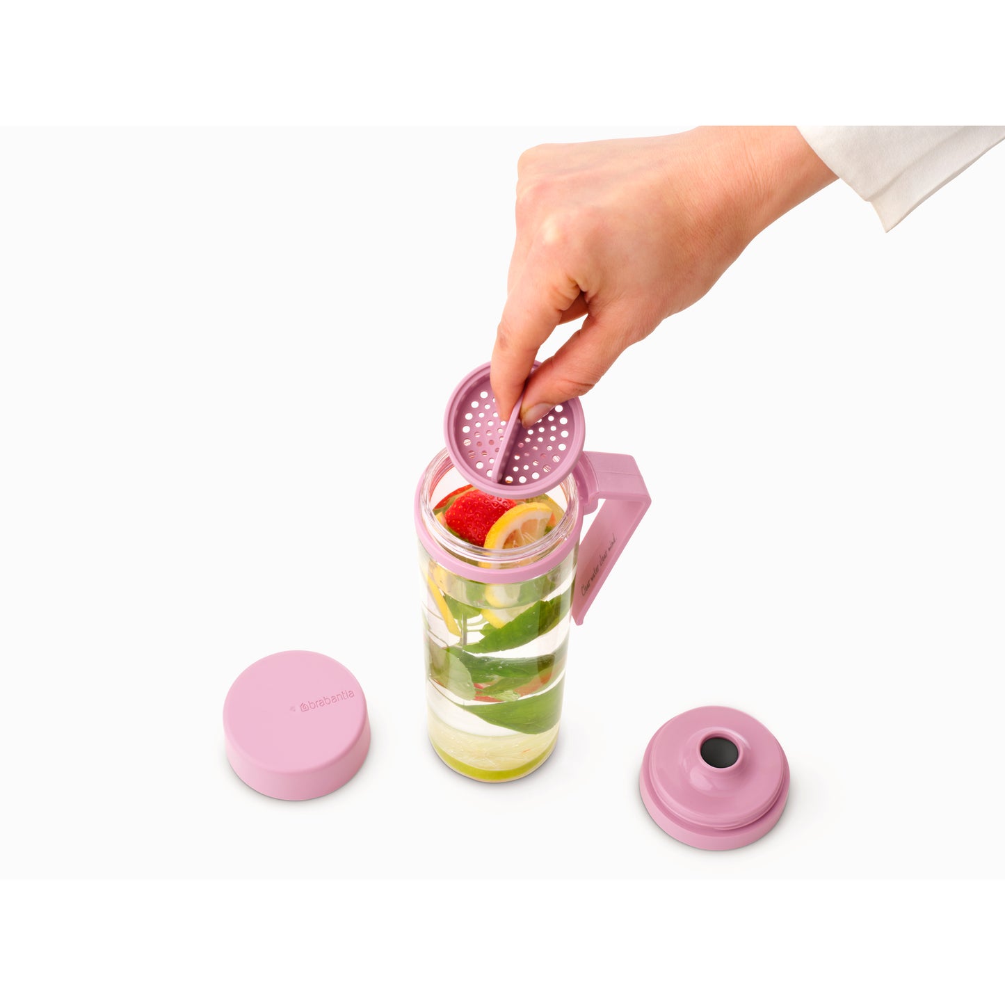 Make & Take Water Bottle with Strainer - 500ml - The Organised Store
