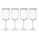 Mikasa Sorrento 4-Piece Crystal White Wine Glass Set, 400ml