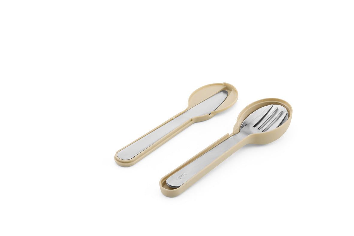 Natural Cutlery Set with Case