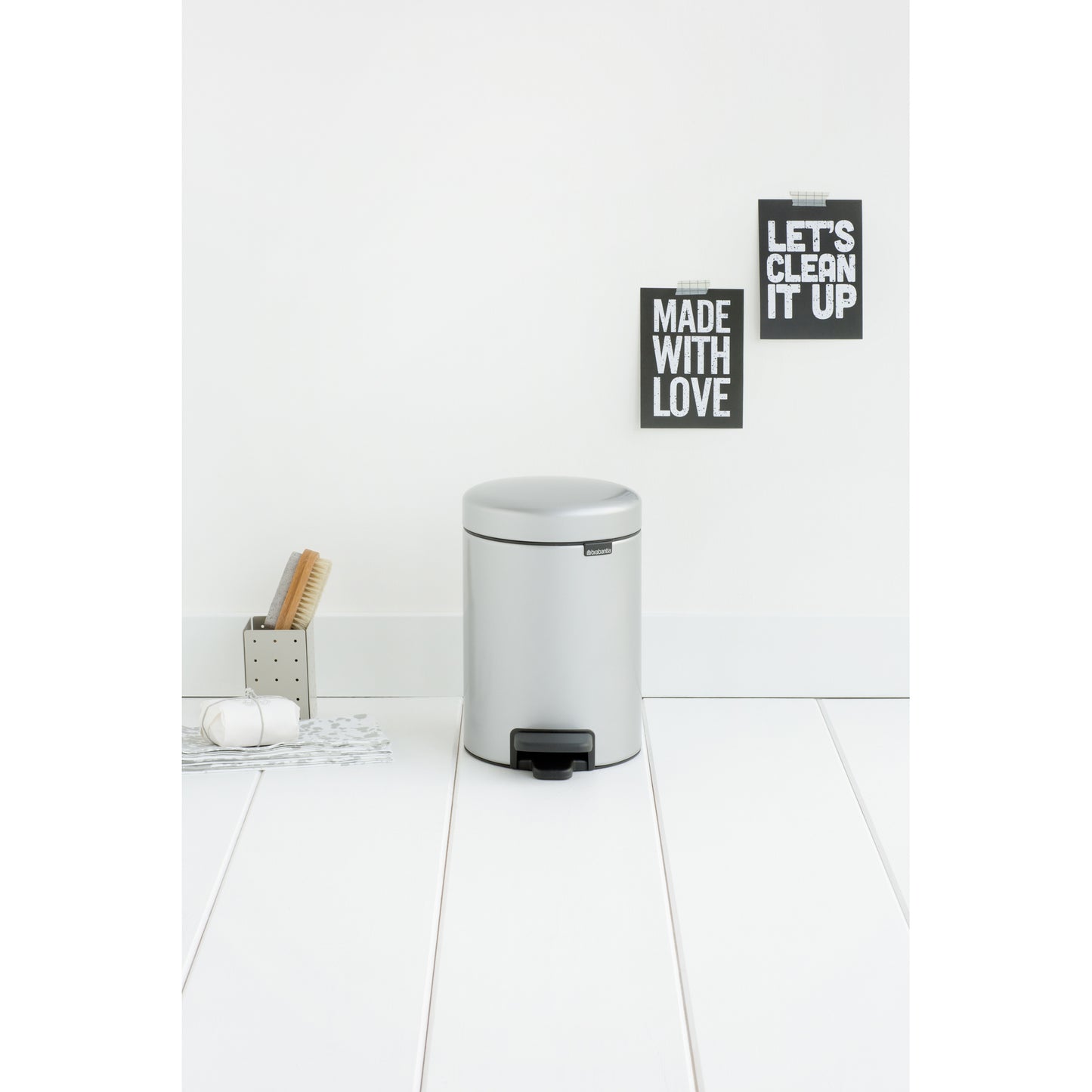 Newlcon Pedal Bin, 3L - Metallic Grey