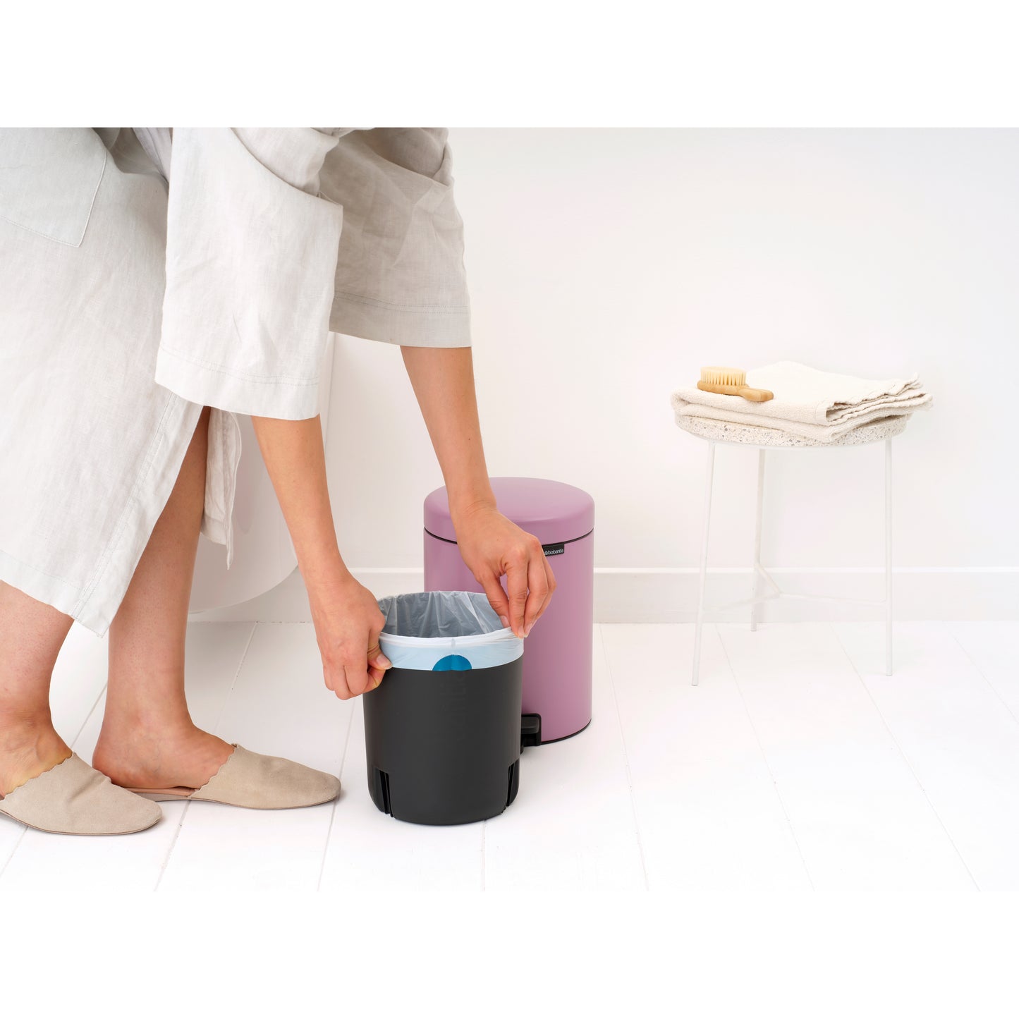NewIcon Pedal Bin-5 Litre-Lilac Pink - The Organised Store