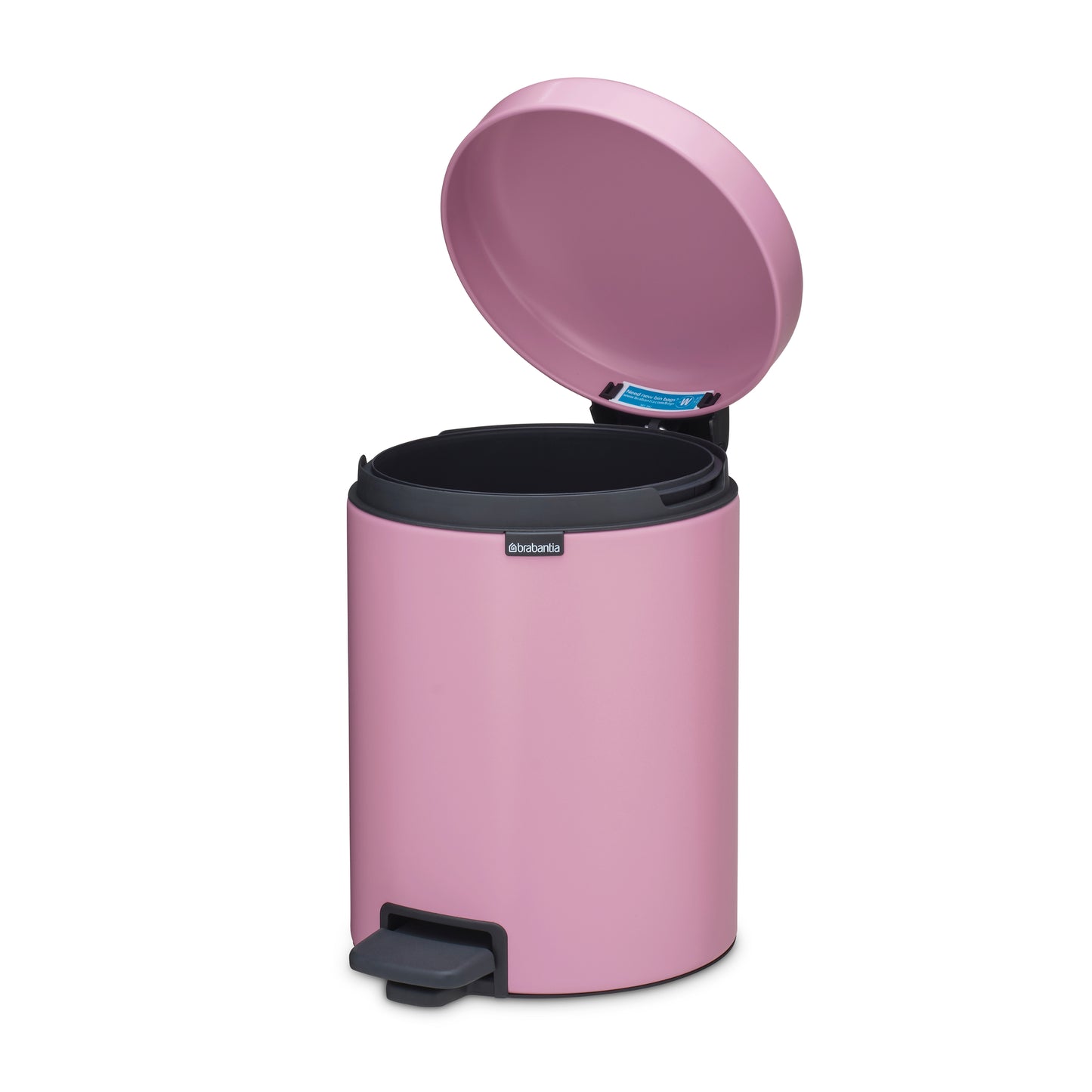 NewIcon Pedal Bin-5 Litre-Lilac Pink - The Organised Store