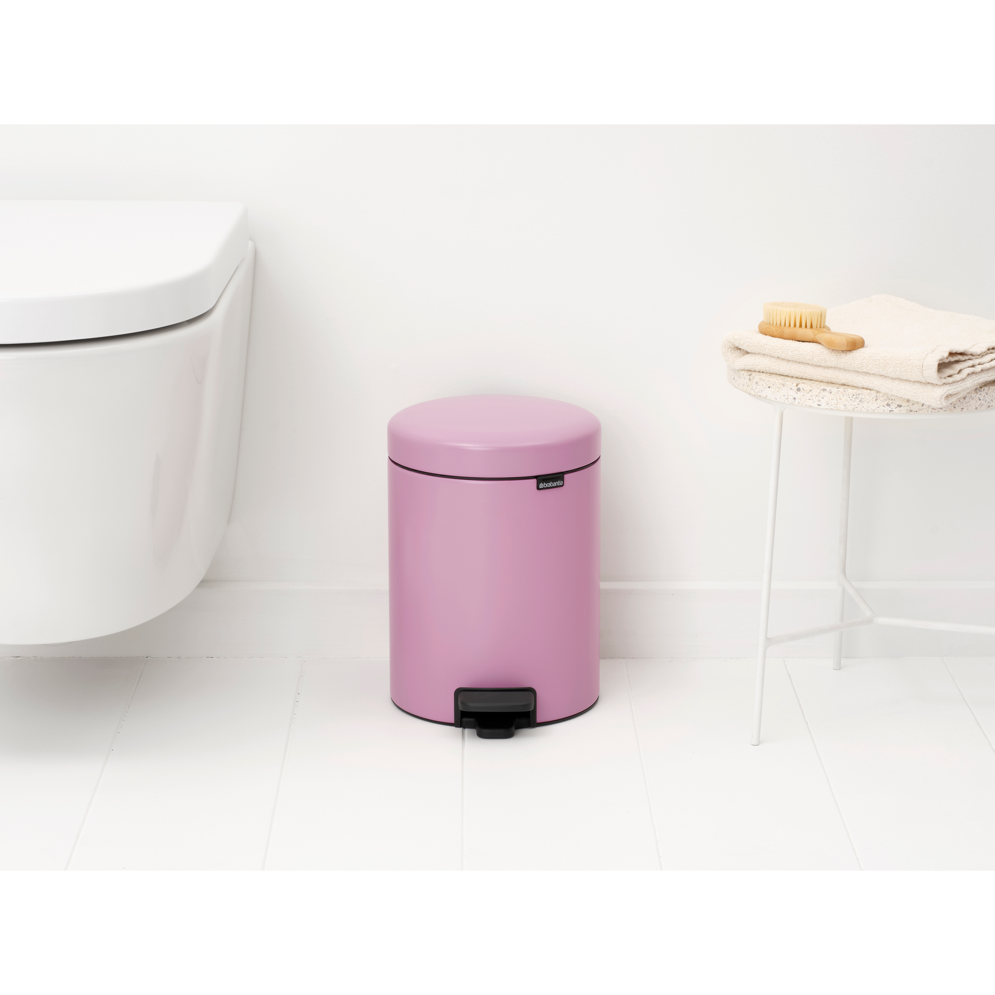 NewIcon Pedal Bin-5 Litre-Lilac Pink - The Organised Store