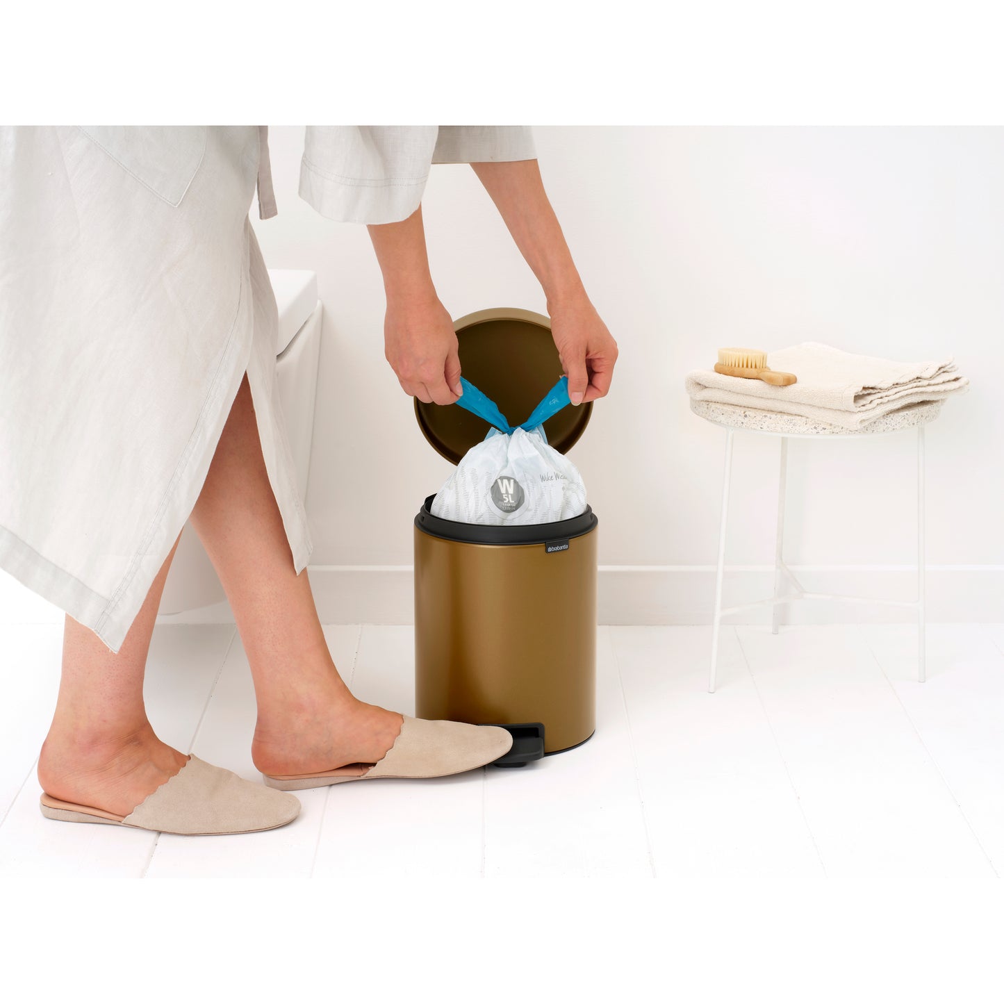 Newicon Pedal Bin- 5L- Warm Copper - The Organised Store