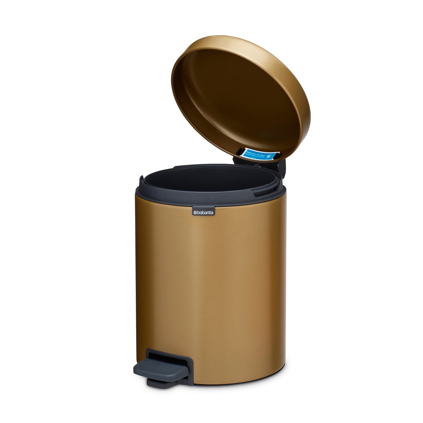 Newicon Pedal Bin- 5L- Warm Copper - The Organised Store