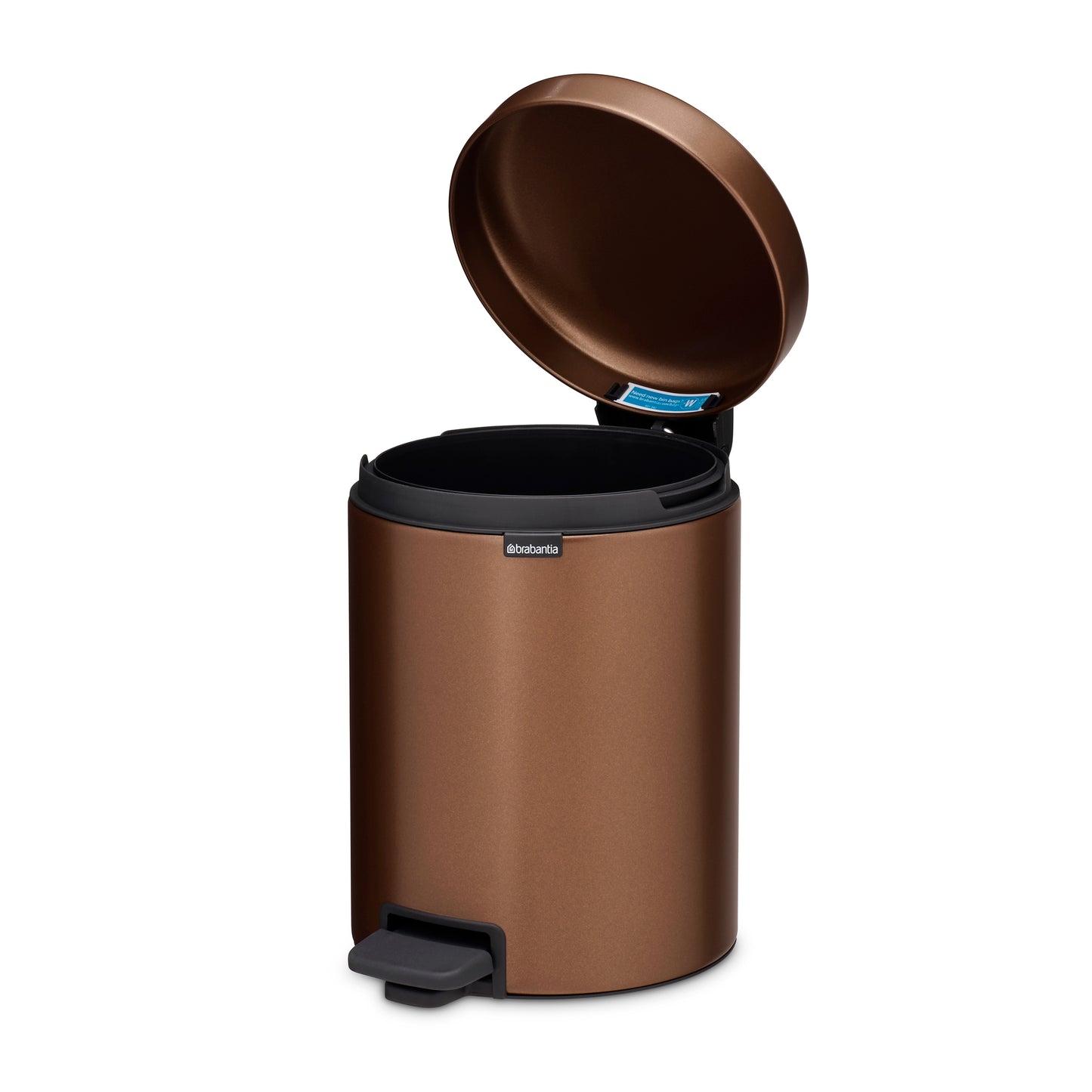 Newicon Pedal Bin- 5L- Warm Bronze - The Organised Store