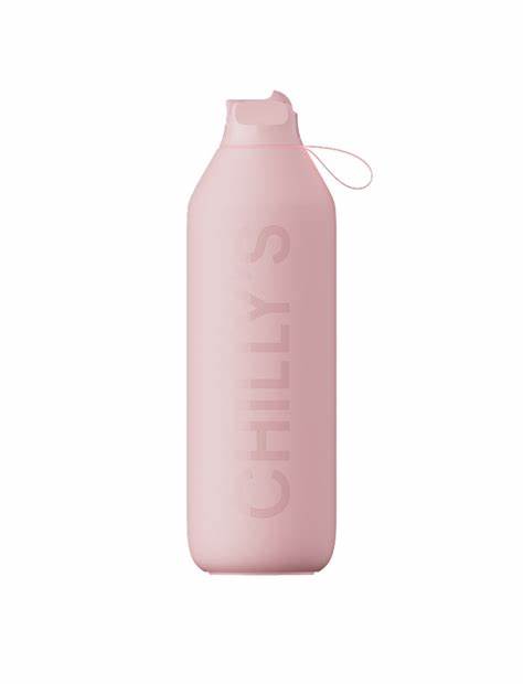 Chilly's Series 2 Insulated Flip Sports Bottle 1L - Pink