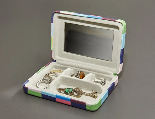 Plaid Travel Jewelry Case