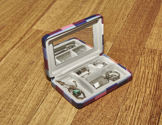 Plaid Travel Jewelry Case