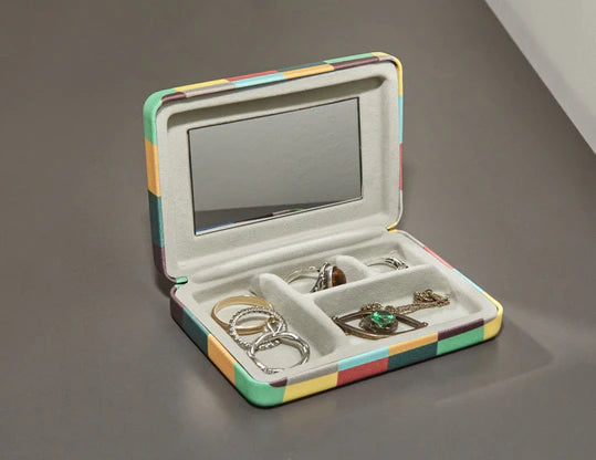 Plaid Travel Jewelry Case