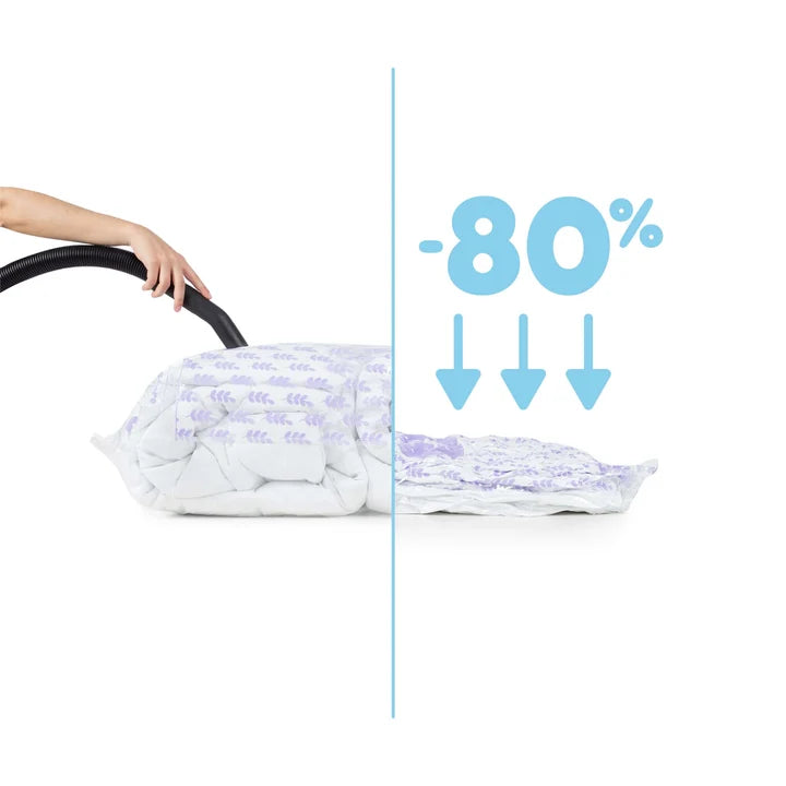 Set of 5 Scented Vacuum Storage Bags- Lavender-Large