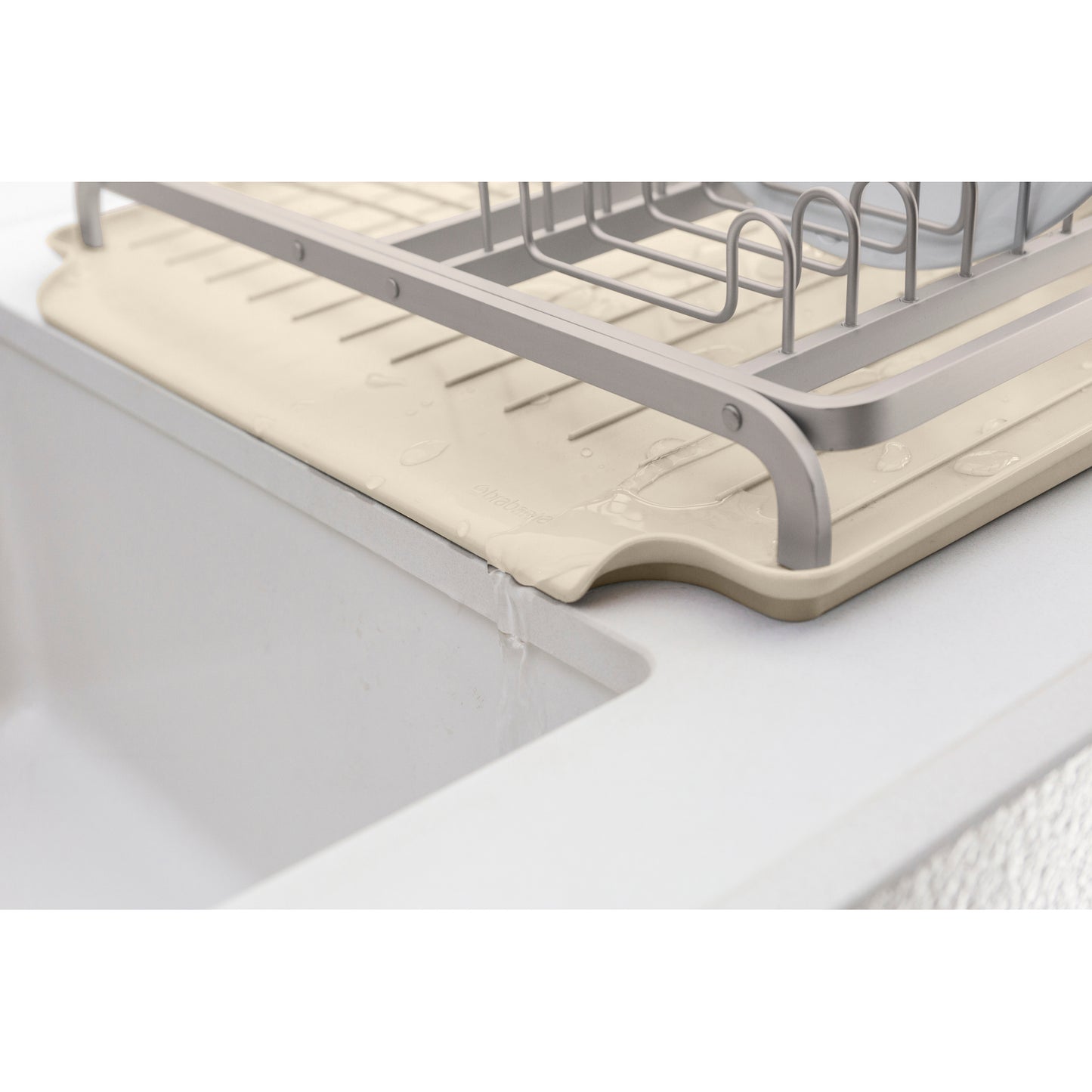 SinkSide Dish Drying Rack - Soft Beige - The Organised Store