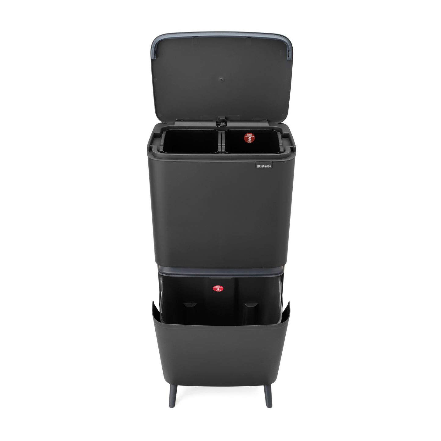 SortUp Recycle Bin Hi Twin Grey