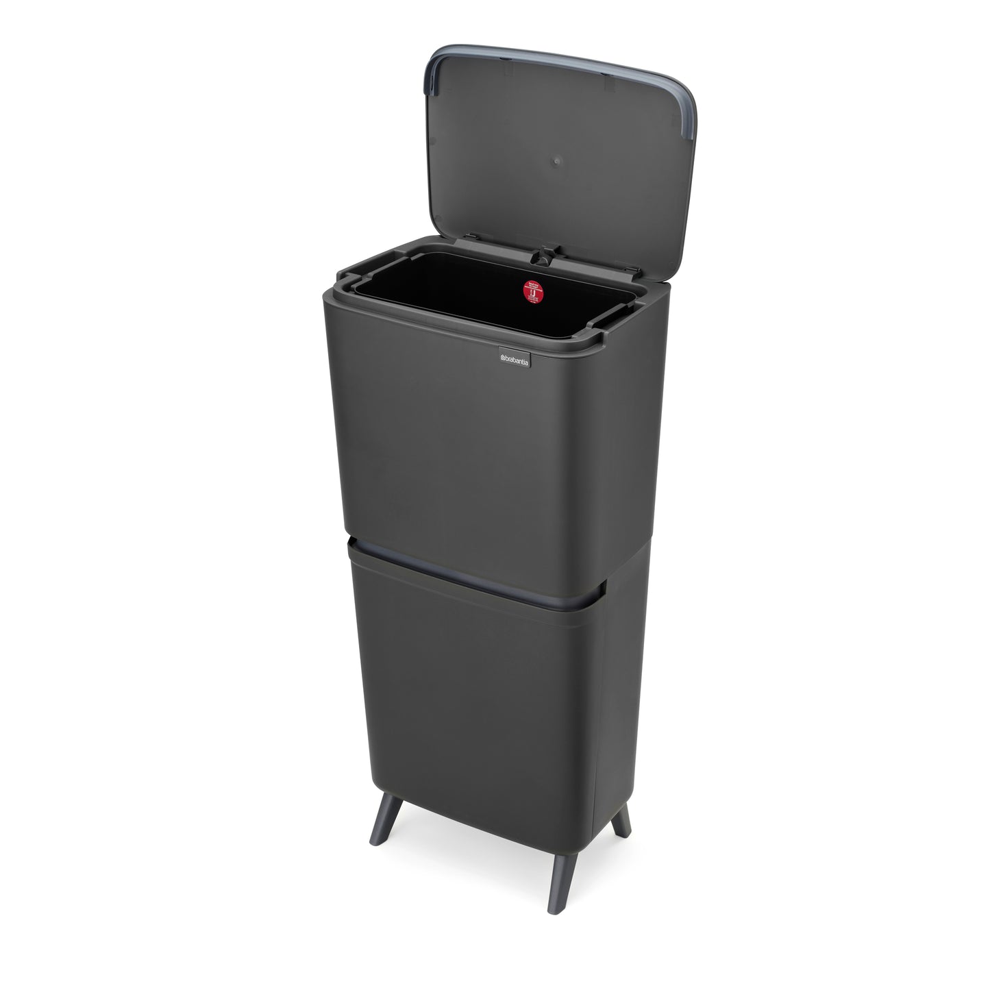 SortUp Recycle Bin Hi- 20+25L-Dark Grey