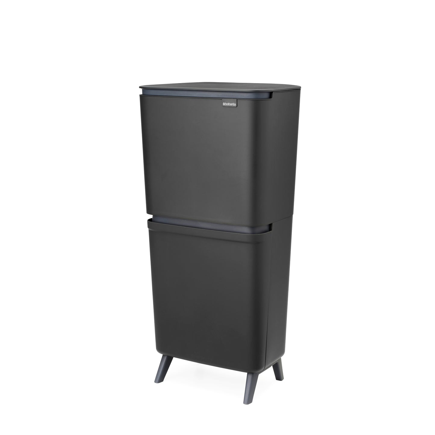 SortUp Recycle Bin Hi- 20+25L-Dark Grey